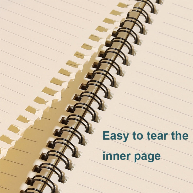 3pcs Thickened Kraft Paper Coil Notebook Student Diary Workbook, Spec: A6