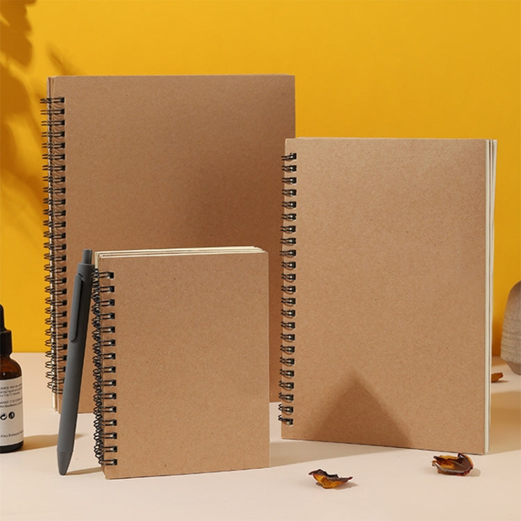 3pcs Thickened Kraft Paper Coil Notebook Student Diary Workbook, Spec: B5