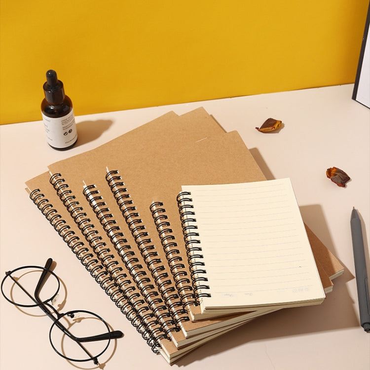 3pcs Thickened Kraft Paper Coil Notebook Student Diary Workbook, Spec: B5