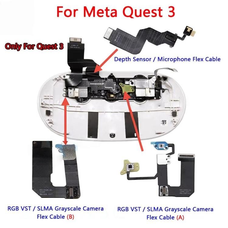 For Meta Quest 3 VR Headset Repair Parts Power Indicator Light Cable