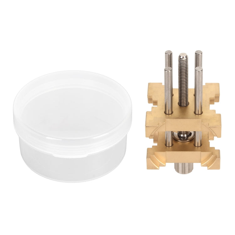 Four-Sided Pure Copper Watch Movement Holder - Yellow