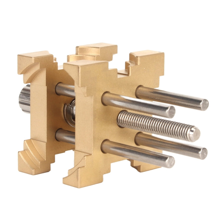 Four-Sided Pure Copper Watch Movement Holder - Yellow