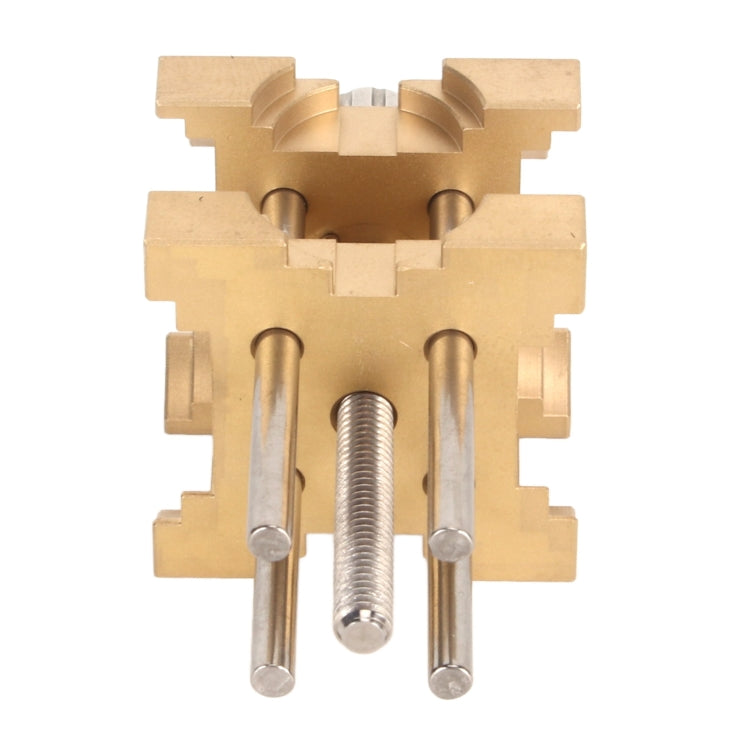 Four-Sided Pure Copper Watch Movement Holder - Yellow