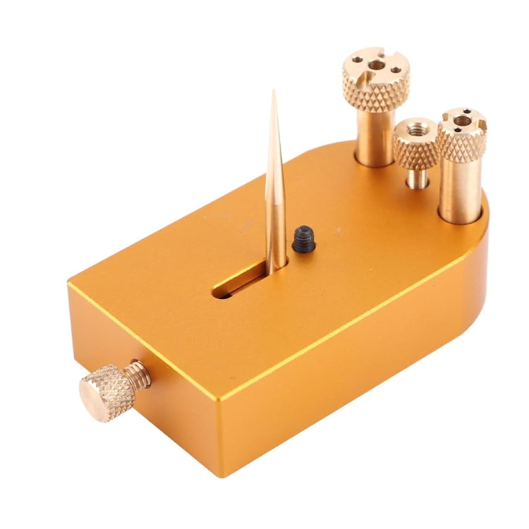 Square Metal Watch Hairspring Movement Balance Wheel Bracket - Copper