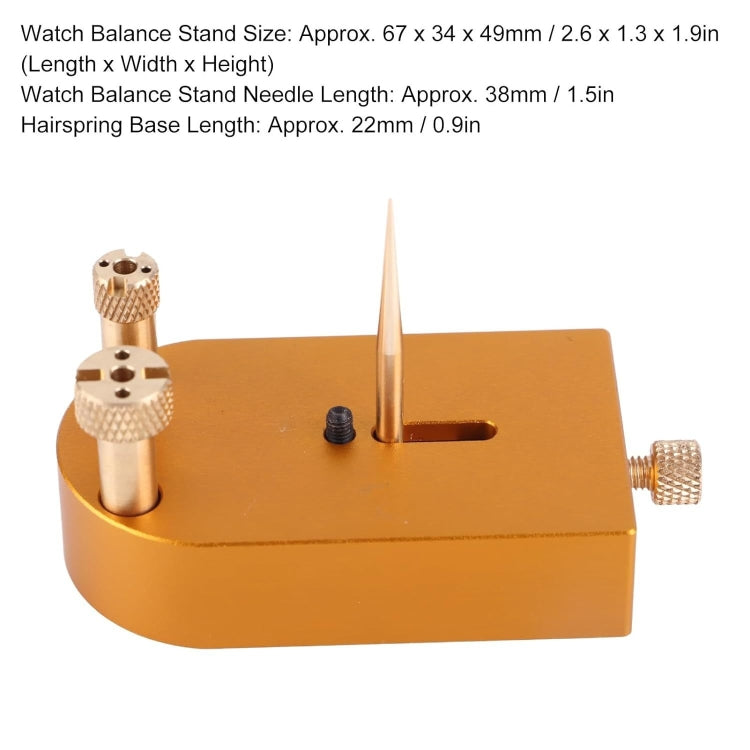 Square Metal Watch Hairspring Movement Balance Wheel Bracket - Copper