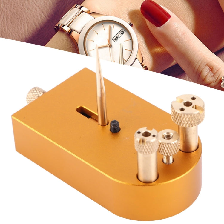 Square Metal Watch Hairspring Movement Balance Wheel Bracket - Copper