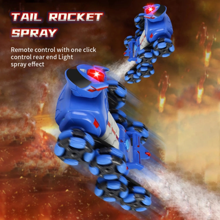 2.4G Kids Remote Control Toy Car Stunt Robot Dog Gesture Sensor Lights Music Spray Climbing Car, Color: Red Dual RC