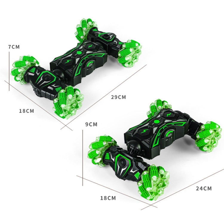 2.4G Spray RC Car Gesture Sensor Music Lights Twist Stunt Drift Car Double Side Driving Buggy Toy, Color: Handle+Watch RC Blue