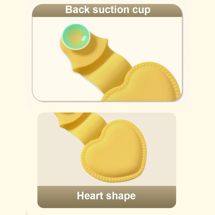 2pcs Heart-shaped Heat Insulation Anti-scalding Gloves Silicone Non-slip Bowl and Plate Clamp