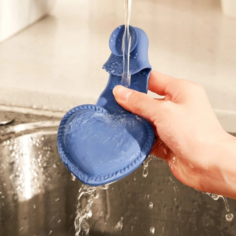 2pcs Heart-shaped Heat Insulation Anti-scalding Gloves Silicone Non-slip Bowl and Plate Clamp