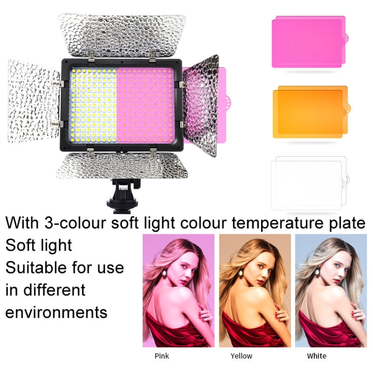 WS-300II Video Fill Light Dual Color Temperature LED Beauty Shooting Light, Spec: Single Lamp+EU Plug Adapter