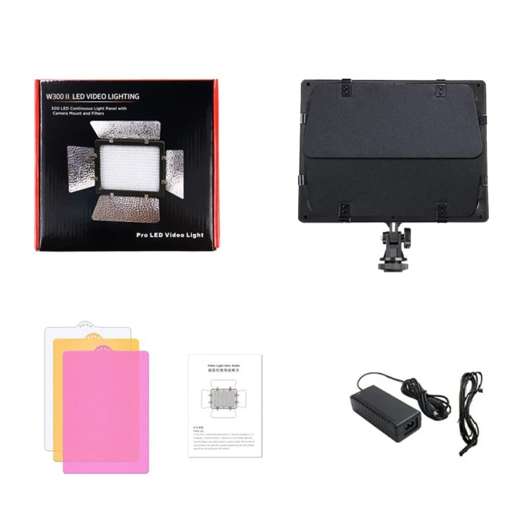 WS-300II Video Fill Light Dual Color Temperature LED Beauty Shooting Light, Spec: Single Lamp+EU Plug Adapter