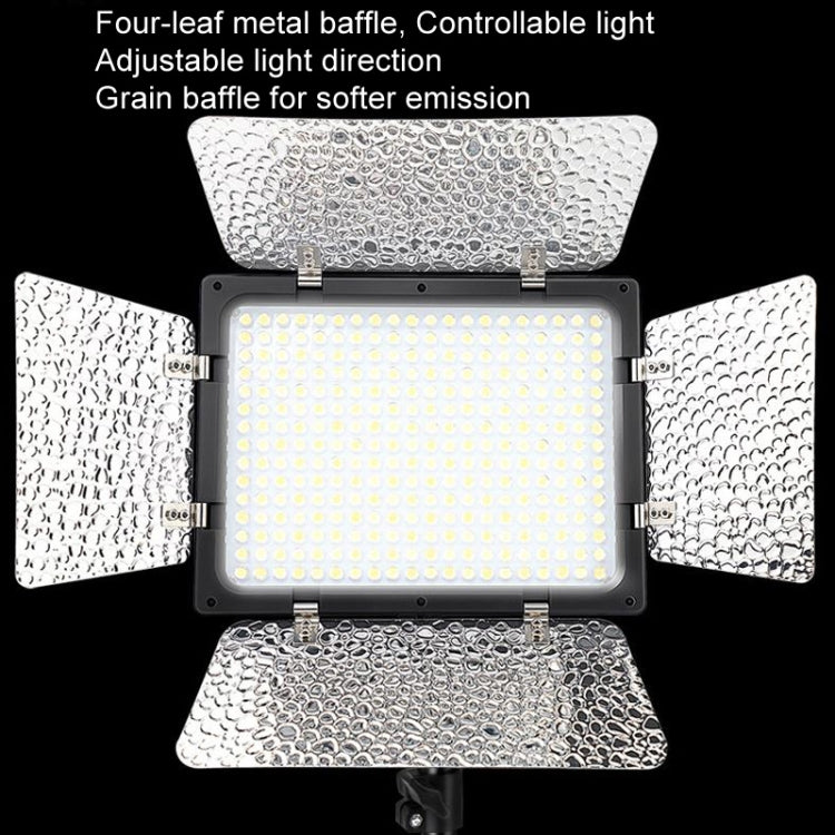 WS-300II Video Fill Light Dual Color Temperature LED Beauty Shooting Light, Spec: Single Lamp+EU Plug Adapter