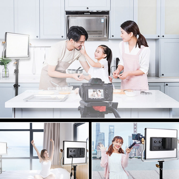 Photography Live LED Fill Light Film And Television Shooting Portrait Soft Video Lighting, Spec: W660 Lamp+UK Plug Adapter