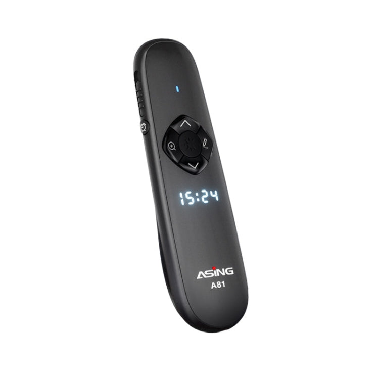 ASiNG A81 PPT Page Turning Clicker With Timing Function & 32G 3-in-1 USB Receiver, Color: Red Light