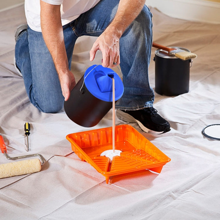 17cm TPR Foldable One Gallon Drip-proof Paint Bucket Lid