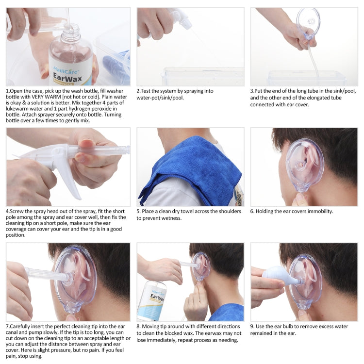 HailiCare 18 In 1 Ear Washer Ear Wax Cleaning Tool For Home Use
