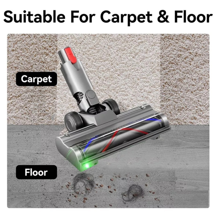 For Dyson V6 Vacuum Cleaner Lightweight Direct Drive Floor Brush Head with Dust Led Lights