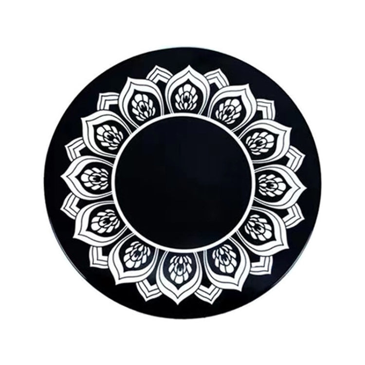 Vehicle Round Strong Sticky Non-slip PU Mat, Diameter: 12cm Lotus