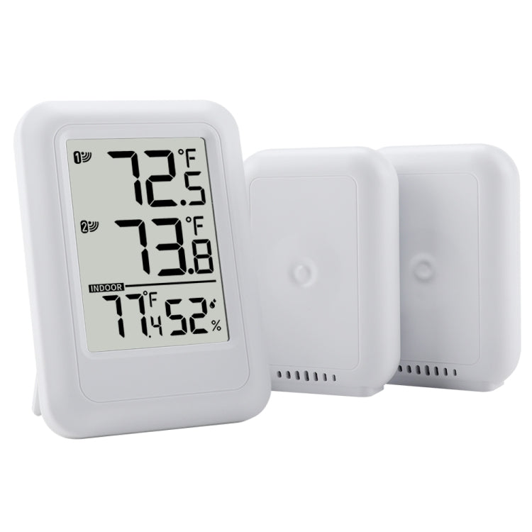 TS-FT0402 2-In-1 Home Wireless Digital Thermometer Wall-Mounted Greenhouse Thermometer - White