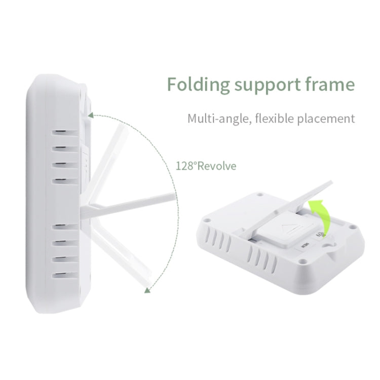 TS-FT0402 2-In-1 Home Wireless Digital Thermometer Wall-Mounted Greenhouse Thermometer - White