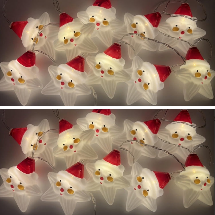 USB Christmas Light String LED Decoration Holiday Window Atmosphere Light, Length: 3m 20 Lights - Star Santa Claus
