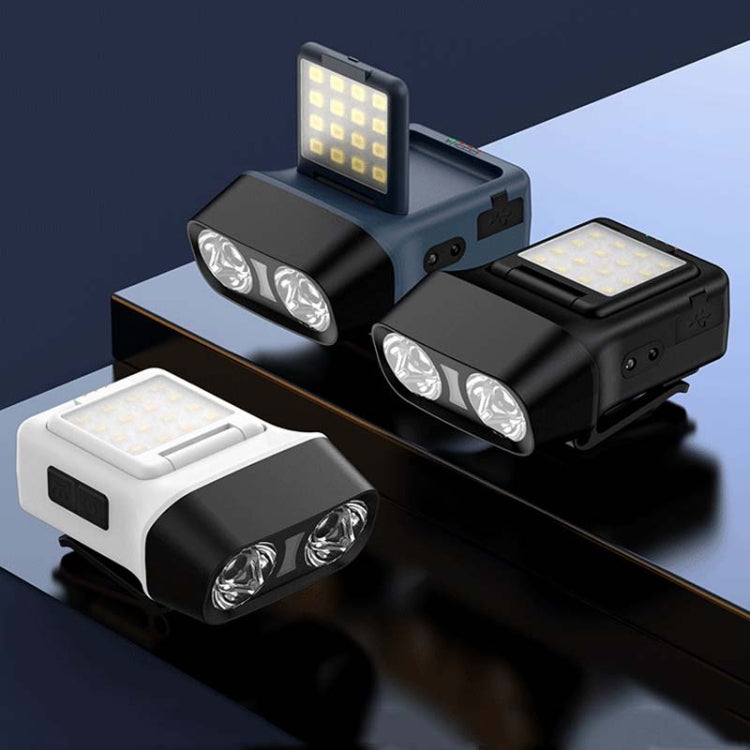 Head-Mounted LED Outdoor Sensor Long Range Fishing Work Headlamp, Style: White Standard