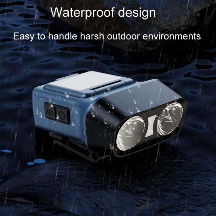 Head-Mounted LED Outdoor Sensor Long Range Fishing Work Headlamp, Style: White Standard+Storage Bag+8 Buckle
