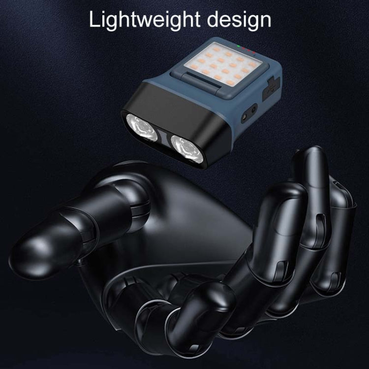 Head-Mounted LED Outdoor Sensor Long Range Fishing Work Headlamp, Style: Black Standard