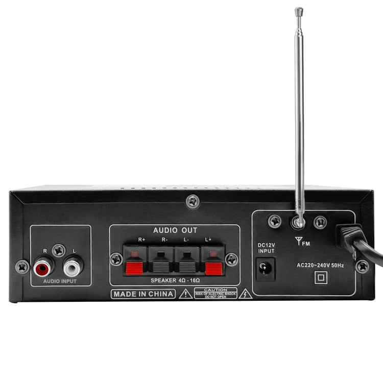 AV-298BT 300W+300W Hi-Fi Stereo Amplifier Bluetooth Home Audio Karaoke Digital Amplifier US Plug