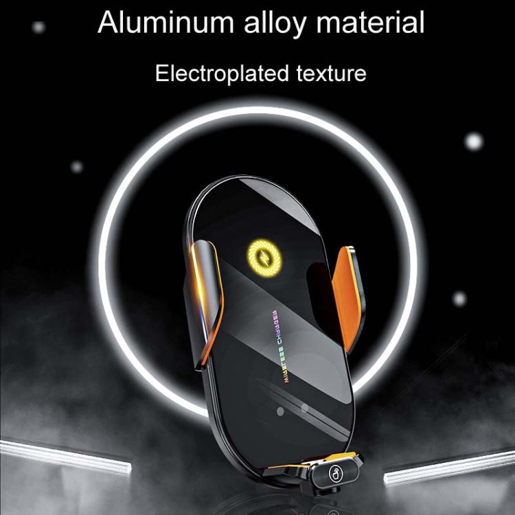C3 Car Infrared Sensor Auto Opening And Closing Wireless Charging Cell Phone Holder - Black