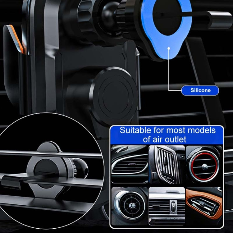 C3 Car Infrared Sensor Auto Opening And Closing Wireless Charging Cell Phone Holder - Black