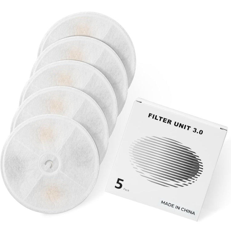 5pcs /Box For 2 / 3 / 5 SOLO Smart Drinking Fountain Filters Cartridge Pet Drinking Fountain Filter Cotton