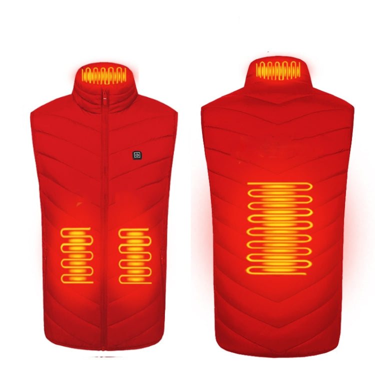 4 Area Single Control USB Electric Heating Undershirt Intelligent Warm Vest, Size: L