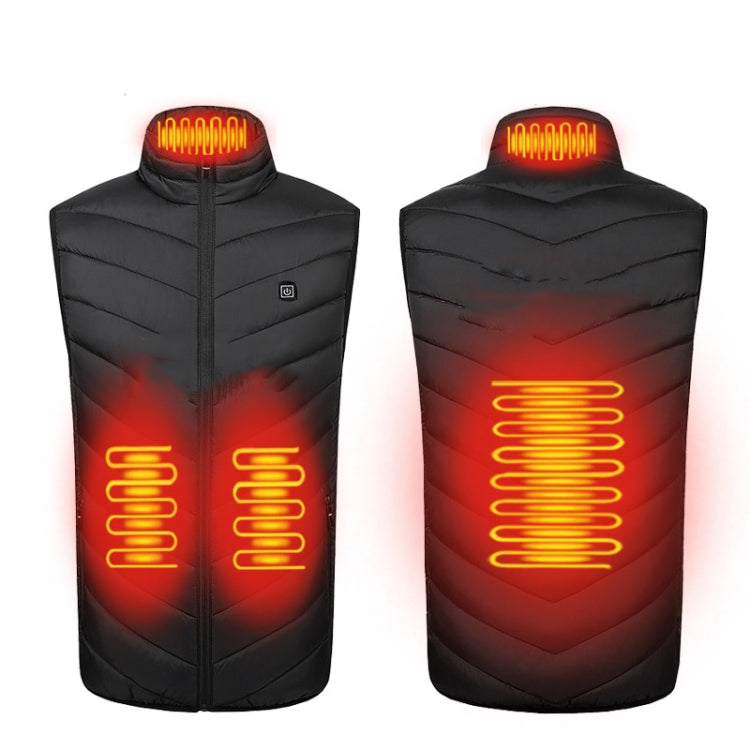 4 Area Single Control USB Electric Heating Undershirt Intelligent Warm Vest, Size: XL