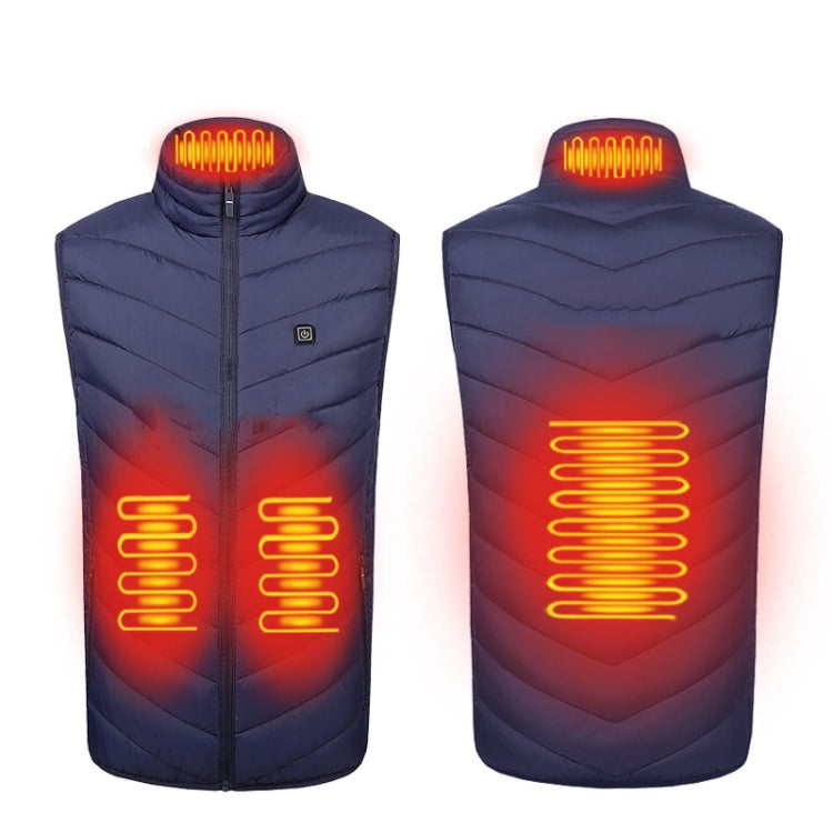 4 Area Single Control USB Electric Heating Undershirt Intelligent Warm Vest, Size: XXXL