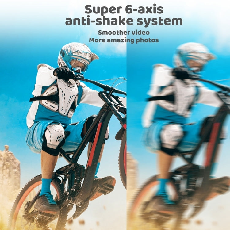 5K/30FPS WIFI HD Anti-Shake Remote Touch Dual-Screen IP68 Waterproof Sports Camera - Microphone Version