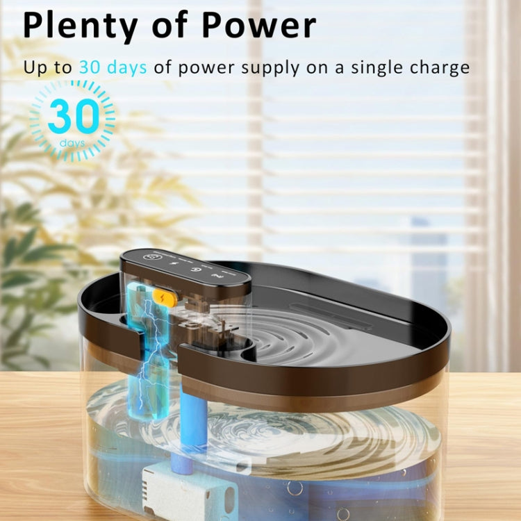 2.2L Smart Pet Water Fountain Wireless Infrared Sensor Battery Model Cats Water Dispenser