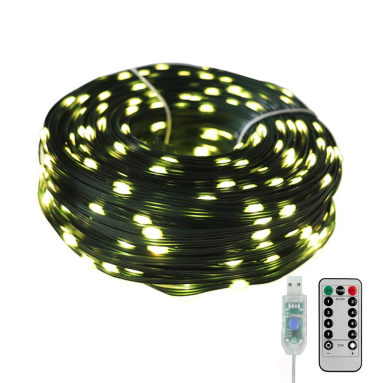LED Llight String Outdoor Waterproof Christmas Holiday Garden Decoration, Length: 10m 100 Light - Warm Light USB