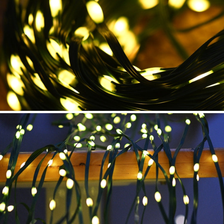 LED Llight String Outdoor Waterproof Christmas Holiday Garden Decoration, Length: 30m 300 Light - Warm Light USB