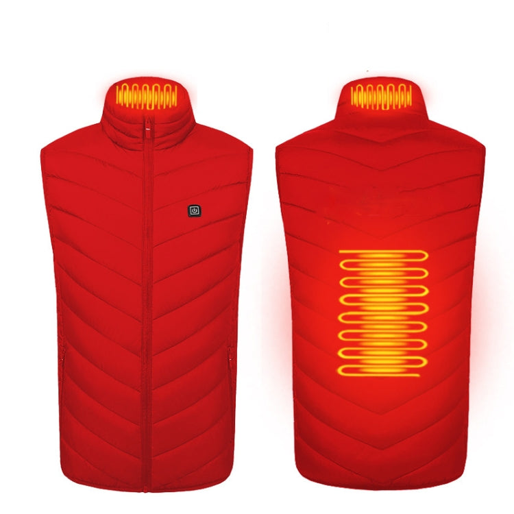 2 Area Single Control USB Electric Heating Undershirt Intelligent Warm Vest, Size: XXL
