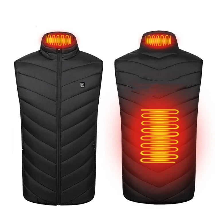 2 Area Single Control USB Electric Heating Undershirt Intelligent Warm Vest, Size: XXXL