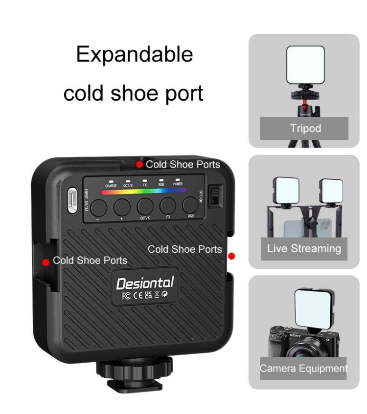 Desiontal X1 Portable RGB Cell Phone Live Streaming Fill Light