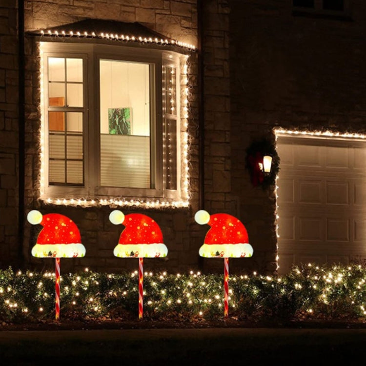 Outdoor LED Ground Plug Solar Christmas Road Sign, Style: Octagonal Road Sign