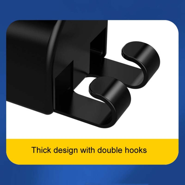 2pcs Car Multifunctional Cup Holder Vehicle Backseat Hook - Black 9976