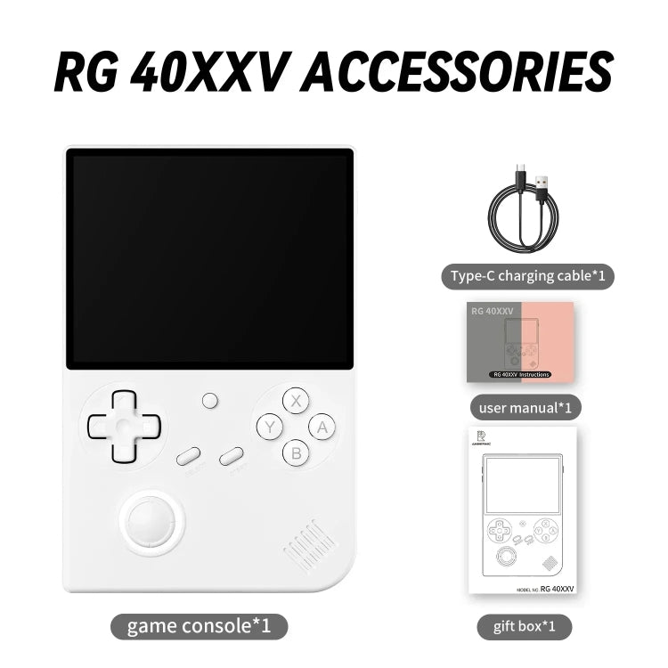 ANBERNIC RG40XXV Vertical HD Screen Joystick Game Console With Ambient Light Portable Retro Handheld Console, Size: 64GB+128GB