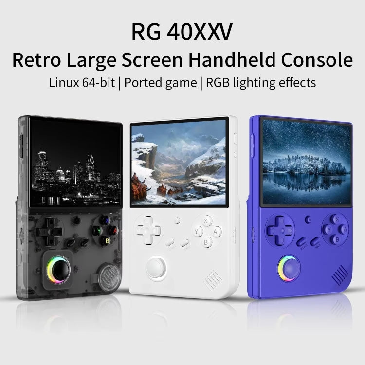 ANBERNIC RG40XXV Vertical HD Screen Joystick Game Console With Ambient Light Portable Retro Handheld Console, Size: 64GB+256GB