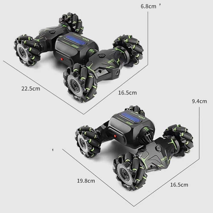 Children RC Car Toy Lights Electric Gesture Sensor Remote Control Twisting Stunt Car, Color: Orange Dual RC - 1:12