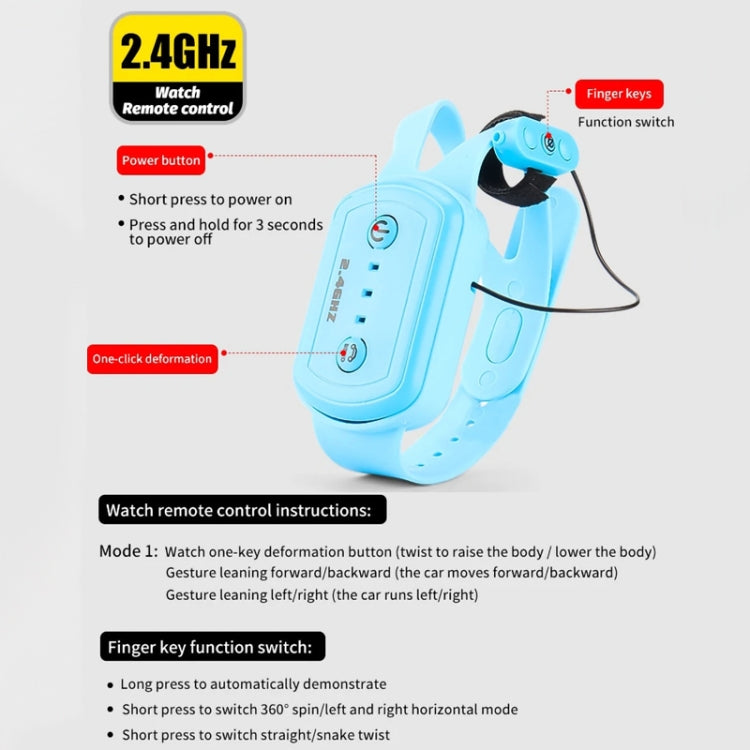 Children RC Car Toy Lights Electric Gesture Sensor Remote Control Twisting Stunt Car, Color: Orange Dual RC - 1:12
