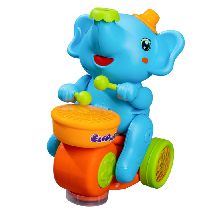 Children Electric Ball Blowing Drumming Elephant Sound Light Toy Car